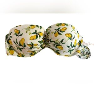 Victoria's Secret Lemon Print Bandeau 36C NWT